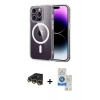 MARSİLYAN™- iPhone 14 Pro Max Kılıf Ahenk Minimal Serisi - Şeffaf Royal Nano Ekran Koruyucu + Raze Metal Kamera Lens - GD