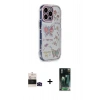 MARSİLYAN™- iPhone 14 Pro Max Kılıf Ahenk Modern Serisi - Şeffaf 360 Full Body Arka Koruyucu + Bilvis Titan Kamera Lens - SH