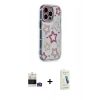 MARSİLYAN™- iPhone 14 Pro Max Kılıf Ahenk Modern Serisi - Şeffaf Pasifik Cam Ekran Koruyucu + Bilvis Titan Kamera Lens - GS