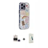 MARSİLYAN™- iPhone 14 Pro Max Kılıf Ahenk Modern Serisi - Şeffaf Pasifik Cam Ekran Koruyucu + Bilvis Titan Kamera Lens - DNMR
