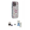 MARSİLYAN™- iPhone 14 Pro Max Kılıf Ahenk Modern Serisi - Şeffaf Royal Nano Ekran Koruyucu + Bilvis Titan Kamera Lens - DNMR