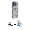 MARSİLYAN™- iPhone 14 Pro Max Kılıf Ahenk Modern Serisi - Şeffaf Royal Nano Ekran Koruyucu + Bilvis Titan Kamera Lens - DNMR