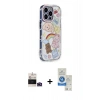 MARSİLYAN™- iPhone 14 Pro Max Kılıf Ahenk Modern Serisi - Şeffaf Royal Nano Ekran Koruyucu + Bilvis Titan Kamera Lens - DNMR