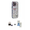 MARSİLYAN™- iPhone 14 Pro Max Kılıf Ahenk Modern Serisi - Şeffaf Royal Nano Ekran Koruyucu + Bilvis Titan Kamera Lens - GS