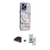 MARSİLYAN™- iPhone 14 Pro Max Kılıf Ahenk Modern Serisi - Şeffaf Royal Nano Ekran Koruyucu + Raze Metal Kamera Lens - GS
