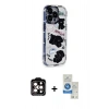 MARSİLYAN™- iPhone 14 Pro Max Kılıf Ahenk Modern Serisi - Şeffaf Royal Nano Ekran Koruyucu + PVD Metal Kamera Lens - TU