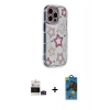 MARSİLYAN™- iPhone 14 Pro Max Kılıf Ahenk Modern Serisi - Siyah 18D Cam Ekran Koruyucu + Bilvis Titan Kamera Lens - DNMR