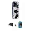 MARSİLYAN™- iPhone 14 Pro Max Kılıf Ahenk Modern Serisi - Siyah 18D Cam Ekran Koruyucu + Raze Metal Kamera Lens - GS