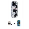 MARSİLYAN™- iPhone 14 Pro Max Kılıf Ahenk Modern Serisi - Siyah 18D Cam Ekran Koruyucu + Bilvis Titan Kamera Lens - SH