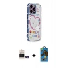 MARSİLYAN™- iPhone 14 Pro Max Kılıf Ahenk Modern Serisi - Siyah 18D Cam Ekran Koruyucu + Bilvis Titan Kamera Lens - SH