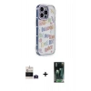 MARSİLYAN™- iPhone 14 Pro Max Kılıf Ahenk Modern Serisi - Siyah 360 Mat Full Body Arka Koruyucu + Bilvis Titan Kamera Lens - DNMR