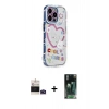MARSİLYAN™- iPhone 14 Pro Max Kılıf Ahenk Modern Serisi - Siyah 360 Mat Full Body Arka Koruyucu + Bilvis Titan Kamera Lens - DNMR