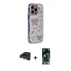 MARSİLYAN™- iPhone 14 Pro Max Kılıf Ahenk Modern Serisi - Siyah 360 Mat Full Body Arka Koruyucu + Raze Metal Kamera Lens - GS