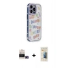 MARSİLYAN™- iPhone 14 Pro Max Kılıf Ahenk Modern Serisi - Siyah 6D Mat Seramik Hayalet Nano Ekran Koruyucu + Bilvis Titan Kamera Lens - SH