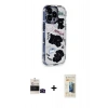 MARSİLYAN™- iPhone 14 Pro Max Kılıf Ahenk Modern Serisi - Siyah 6D Mat Seramik Hayalet Nano Ekran Koruyucu + Bilvis Titan Kamera Lens - SH