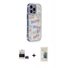 MARSİLYAN™- iPhone 14 Pro Max Kılıf Ahenk Modern Serisi - Siyah 6D Mat Seramik Hayalet Nano Ekran Koruyucu + Bilvis Titan Kamera Lens - DNMR