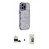 MARSİLYAN™- iPhone 14 Pro Max Kılıf Ahenk Modern Serisi - Siyah 6D Mat Seramik Hayalet Nano Ekran Koruyucu + Bilvis Titan Kamera Lens - SH