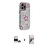 MARSİLYAN™- iPhone 14 Pro Max Kılıf Ahenk Modern Serisi - Siyah Bilvis 3D Mat Cam Ekran Koruyucu + Bilvis Titan Kamera Lens - DNMR