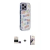 MARSİLYAN™- iPhone 14 Pro Max Kılıf Ahenk Modern Serisi - Siyah Bilvis 3D Mat Cam Ekran Koruyucu + Bilvis Titan Kamera Lens - GD