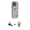 MARSİLYAN™- iPhone 14 Pro Max Kılıf Ahenk Modern Serisi - Siyah Bilvis 3D Mat Cam Ekran Koruyucu + Bilvis Titan Kamera Lens - DNMR