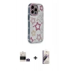 MARSİLYAN™- iPhone 14 Pro Max Kılıf Ahenk Modern Serisi - Siyah Bilvis 3D Mat Cam Ekran Koruyucu + Bilvis Titan Kamera Lens - GS