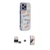 MARSİLYAN™- iPhone 14 Pro Max Kılıf Ahenk Modern Serisi - Siyah Bilvis 3D Mat Cam Ekran Koruyucu + Bilvis Titan Kamera Lens - GS