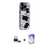 MARSİLYAN™- iPhone 14 Pro Max Kılıf Ahenk Modern Serisi - Siyah Bilvis 5in1 3D Magic Cam Ekran Koruyucu + Bilvis Titan Kamera Lens - GS