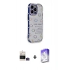 MARSİLYAN™- iPhone 14 Pro Max Kılıf Ahenk Modern Serisi - Siyah Bilvis 5in1 3D Magic Cam Ekran Koruyucu + Bilvis Titan Kamera Lens - GS