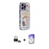 MARSİLYAN™- iPhone 14 Pro Max Kılıf Ahenk Modern Serisi - Siyah Bilvis 5in1 3D Magic Cam Ekran Koruyucu + Bilvis Titan Kamera Lens - GD