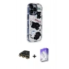 MARSİLYAN™- iPhone 14 Pro Max Kılıf Ahenk Modern Serisi - Siyah Bilvis 5in1 3D Magic Cam Ekran Koruyucu + Raze Metal Kamera Lens - GD
