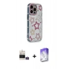 MARSİLYAN™- iPhone 14 Pro Max Kılıf Ahenk Modern Serisi - Siyah Bilvis 5in1 3D Magic Cam Ekran Koruyucu + Bilvis Titan Kamera Lens - GS