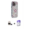 MARSİLYAN™- iPhone 14 Pro Max Kılıf Ahenk Modern Serisi - Siyah Bilvis 5in1 3D Magic Cam Ekran Koruyucu + Bilvis Titan Kamera Lens - SH
