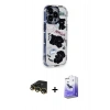MARSİLYAN™- iPhone 14 Pro Max Kılıf Ahenk Modern Serisi - Siyah Bilvis 5in1 5D Magic Hayalet Cam Ekran Koruyucu + Raze Metal Kamera Lens - GD
