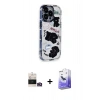 MARSİLYAN™- iPhone 14 Pro Max Kılıf Ahenk Modern Serisi - Siyah Bilvis 5in1 5D Magic Hayalet Cam Ekran Koruyucu + Bilvis Titan Kamera Lens - GD