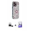 MARSİLYAN™- iPhone 14 Pro Max Kılıf Ahenk Modern Serisi - Siyah Bilvis 5in1 5D Magic Hayalet Cam Ekran Koruyucu + Siyah Bilvis Titan Kamera Lens