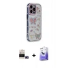 MARSİLYAN™- iPhone 14 Pro Max Kılıf Ahenk Modern Serisi - Siyah Bilvis 5in1 5D Magic Hayalet Cam Ekran Koruyucu + Bilvis Titan Kamera Lens - DNMR