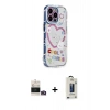 MARSİLYAN™- iPhone 14 Pro Max Kılıf Ahenk Modern Serisi - Siyah Bilvis Hayalet Cam Ekran Koruyucu + Bilvis Titan Kamera Lens - GD