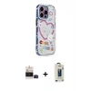 MARSİLYAN™- iPhone 14 Pro Max Kılıf Ahenk Modern Serisi - Siyah Bilvis Hayalet Cam Ekran Koruyucu + Bilvis Titan Kamera Lens - SH