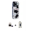 MARSİLYAN™- iPhone 14 Pro Max Kılıf Ahenk Modern Serisi - Siyah Bilvis Hayalet Cam Ekran Koruyucu + Bilvis Titan Kamera Lens - DNMR