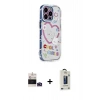 MARSİLYAN™- iPhone 14 Pro Max Kılıf Ahenk Modern Serisi - Siyah Bilvis Hayalet Cam Ekran Koruyucu + Bilvis Titan Kamera Lens - DNMR