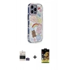 MARSİLYAN™- iPhone 14 Pro Max Kılıf Ahenk Modern Serisi - Siyah Buffer Cam Ekran Koruyucu + Bilvis Titan Kamera Lens - GS
