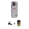 MARSİLYAN™- iPhone 14 Pro Max Kılıf Ahenk Modern Serisi - Siyah Buffer Cam Ekran Koruyucu + Bilvis Titan Kamera Lens - SH