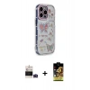 MARSİLYAN™- iPhone 14 Pro Max Kılıf Ahenk Modern Serisi - Siyah Buffer Cam Ekran Koruyucu + Bilvis Titan Kamera Lens - DNMR