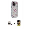 MARSİLYAN™- iPhone 14 Pro Max Kılıf Ahenk Modern Serisi - Siyah Buffer Cam Ekran Koruyucu + Bilvis Titan Kamera Lens - GD