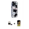 MARSİLYAN™- iPhone 14 Pro Max Kılıf Ahenk Modern Serisi - Siyah Buffer Cam Ekran Koruyucu + Bilvis Titan Kamera Lens - GD