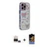 MARSİLYAN™- iPhone 14 Pro Max Kılıf Ahenk Modern Serisi - Siyah Buffer Hayalet Cam Ekran Koruyucu + Bilvis Titan Kamera Lens - GS