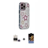MARSİLYAN™- iPhone 14 Pro Max Kılıf Ahenk Modern Serisi - Siyah Buffer Hayalet Cam Ekran Koruyucu + Bilvis Titan Kamera Lens - GS