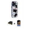 MARSİLYAN™- iPhone 14 Pro Max Kılıf Ahenk Modern Serisi - Siyah Buffer Hayalet Cam Ekran Koruyucu + Raze Metal Kamera Lens - GD