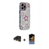 MARSİLYAN™- iPhone 14 Pro Max Kılıf Ahenk Modern Serisi - Siyah Buffer Hayalet Cam Ekran Koruyucu + Raze Metal Kamera Lens - GD