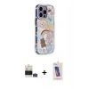 MARSİLYAN™- iPhone 14 Pro Max Kılıf Ahenk Modern Serisi - Siyah Joko 5D Cam + Bilvis Titan Kamera Lens - GS